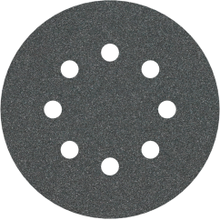 Bosch PRO Шкурка за камък и пластмаса F355, G100, 125 mm, 8 отвора, 5 бр