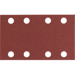 Bosch Шкурка за дърво и боя C430, G120, 80х133 mm, 8 отворa, 10 бр