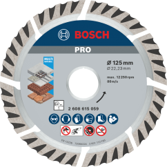Bosch Диамантен диск PRO Multi Material, 125 x 22,23 mm, 10 бр