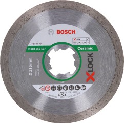 Bosch Диамантен диск Standard  for Ceramic, X-LOCK, 115х1.6х22.23 mm 