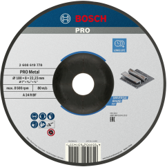 Bosch PRO Шлифовъчен диск Metal, 180x8x22,23 mm
