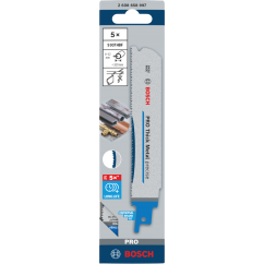 Bosch PRO Нож за саблен трион Thick Metal precise S937HBF, 150 mm, 5 бр