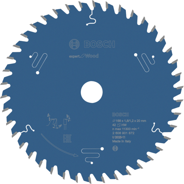 Bosch EXPERT Диск за циркуляр за Wood 168x1,8/1,2x20 42T