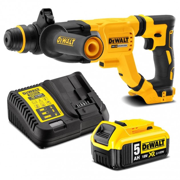 Dewalt акумулаторен безчетков перфоратор dch263p1 1 x 5.0ah