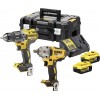 Dewalt dck2077p2t-акумулаторен комплект винтоверт dcd791 + гайковерт dcf894 2x5.0 ah