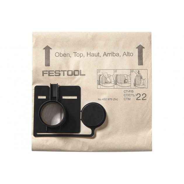 Festool филтърна торба fis-ct 22 5 броя