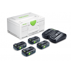 Festool Акумулаторен комплект SYS 18V 4 x TBX4 + TCL 6 DUO