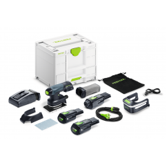 Festool Акумулаторен виброшлайф RTSC 400 3,0 I-Set, 18V, 2 x 3.0 Ah + зарядно устройство