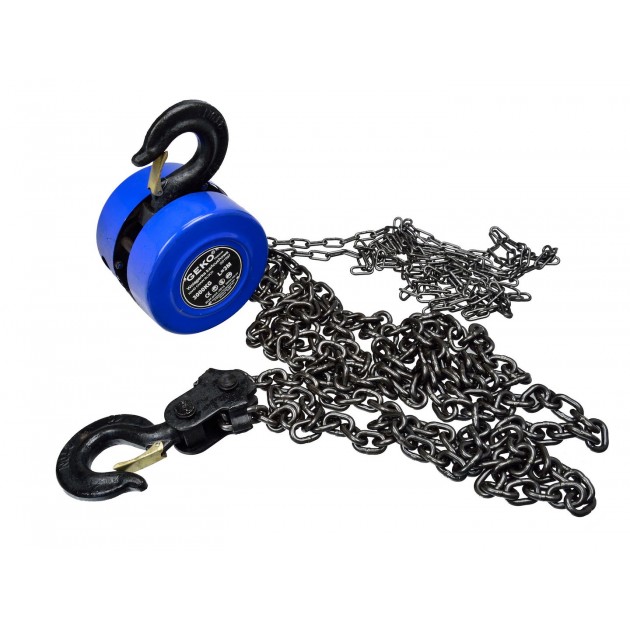 Geko Premium Ръчна верижна лебедка G01097, 3Т x 3m