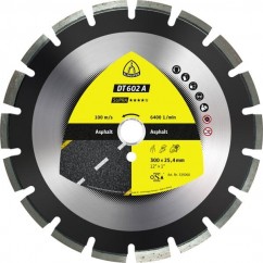 Klingspor Диамантен диск за рязане на асфалт DT 602 A, 450х3.7х25.4 mm, 28 сегмента