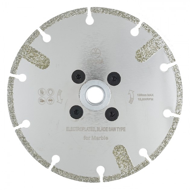 Kodia Диамантен диск за мрамор ELPLATED SEGMENT 125 mm, M14