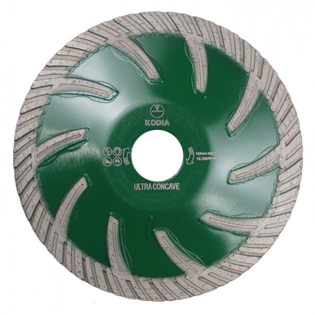 Kodia Диамантен диск CONCAVE CUTTER TURBO 125х22.23 mm