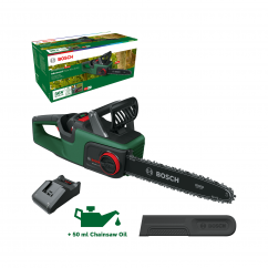 Bosch акумулаторен верижен трион advancedchain 36v-35-40 1x2.0ah и зарядно