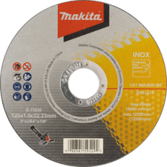Makita Диск за рязане на INOX, 125x1.0x22.23 mm