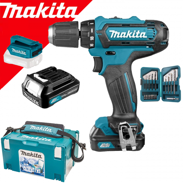 Makita акумулаторен винтоверт df331dwax6 с батерия и зарядно