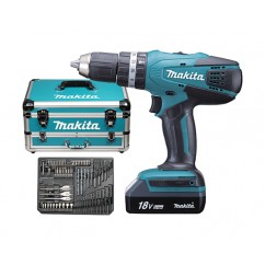 MAKITA Акумул. ударен винтоверт HP457DWEX4, 42Nm, 2x1.3Ah