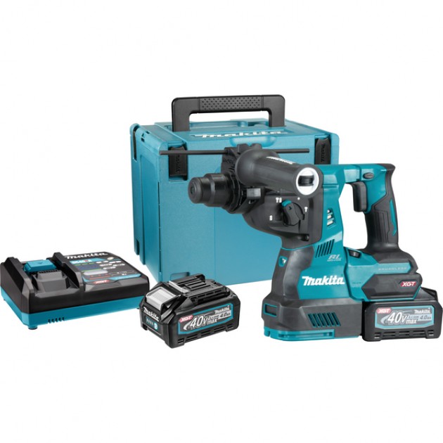 Makita hr003gm201 акумулаторен перфоратор 40v 28 mm 2x4.0 ah