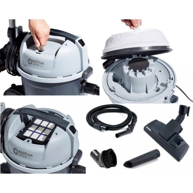 Прахосмукачка nilfisk vp300 hepa basic професионална