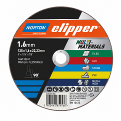 Norton CLIPPER Диск MULTI MATERIAL, 125x1.6x22.23 mm 