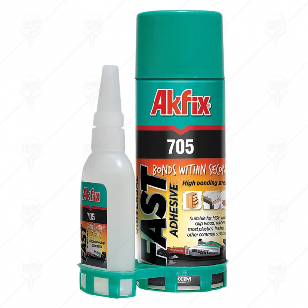 AKFIX Лепило двукомпонентно универсално 705, 200 ml + 65 g 