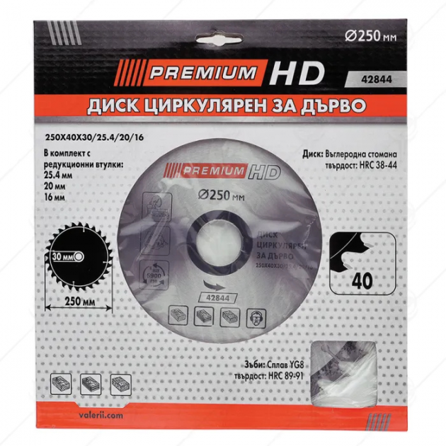 PREMIUM Диск циркулярен за дърво, 350х30 mm, 60Т