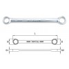 TOPTUL Плосък звездогаечен ключ AABM1617, 16x17 mm