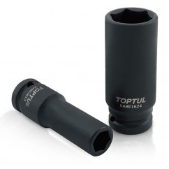 TOPTUL Усилена удължена шестостенна вложка KABE1638, 1/2"х38 mm
