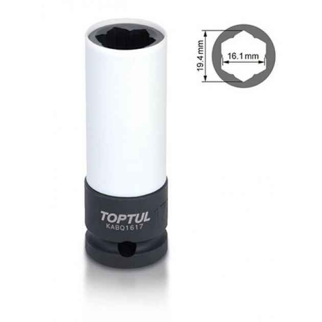 TOPTUL Вложка за джанти на MERCEDES KABQ1617, 1/2"x17 mm 