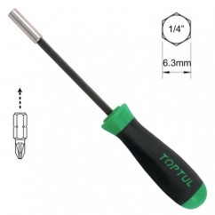 TOPTUL Отвертка с магнитен държач FTBA0824, 240 mm