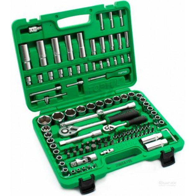 TOPTUL Гедоре 1/2" и 1/4" GCAI108R, 108 части
