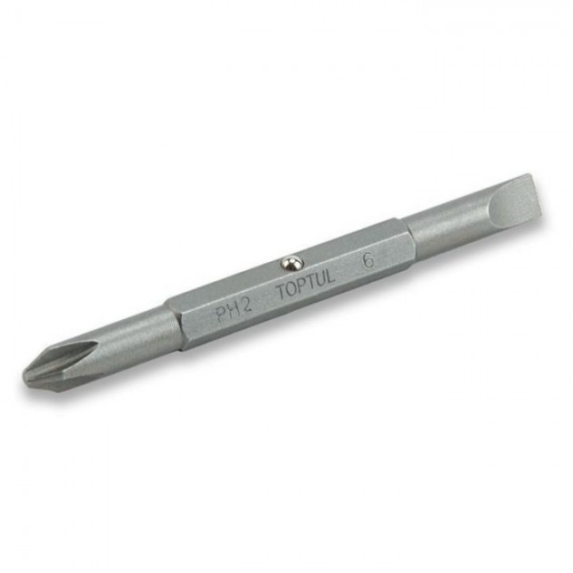 TOPTUL Накрайник комбиниран 1/4" FKAA0206, PH2xSL6, 75 mm