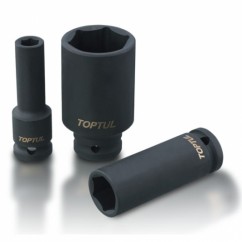 TOPTUL Усилена удължена шестостенна вложка KABE1633, 1/2"х33 mm
