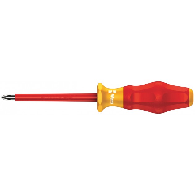 WERA Отвертка кръстата PH 1x80 mm VDE 1000 V 1162