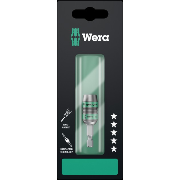 WERA Магнитен държач за битове Rapidaptor 887/4 RR SB, 1/4" x 57 mm
